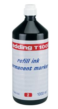 EDDING Nachfülltusche Marker 1000ml T-1000-2 rot