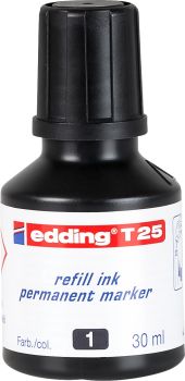 EDDING Nachfülltuschen T25 T-25-1 schwarz 30ml