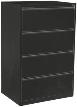 EDGY HR-Schrank 3424/9005 4 Schubladen breit, schwarz