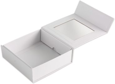 ELCO Geschenkbox m. grossem Fenster 82111.10 weiss, 15x15x5cm 5 Stk.