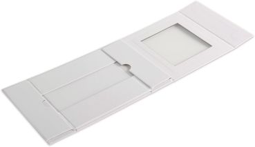 ELCO Geschenkbox m. grossem Fenster 82111.10 weiss, 15x15x5cm 5 Stk.