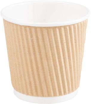 ELCO Coffee to Go Becher 1dl 89220100-097 braun, gerippt, 12Stk.