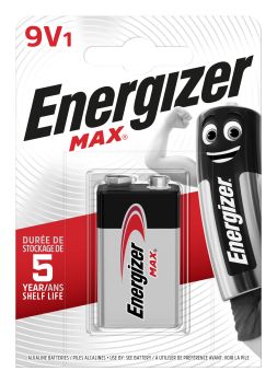 ENERGIZER Batterie Max 9V 6LR61/6AM6/5 1 Stück