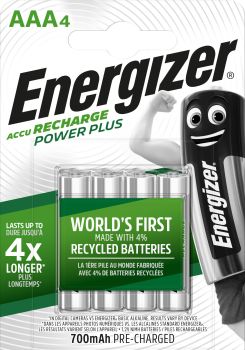 ENERGIZER Batterie Akku E300626602 AAA/HR03, 700mAh, 4 Stück