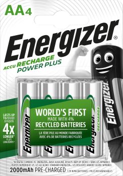 ENERGIZER Batterie Akku E300626701 AA/HR06, 2000mAh, 4 Stück