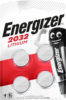 ENERGIZER Knopfzelle E300830104 CR2032, 4 Stück