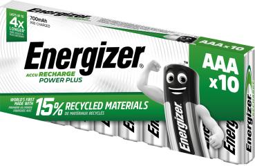 ENERGIZER Akku Power Plus E300850100 AAA/HR03, 700mAh 10 Stück