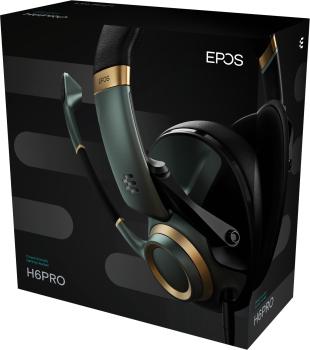 EPOS H6 Pro Gaming Headset Green 1000968 Closed Acoustic Version