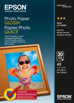 EPSON Photo Paper Glossy A3 S042536 InkJet 200g 20 Blatt