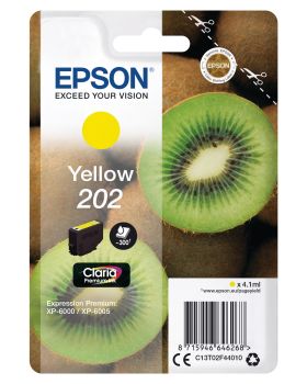 EPSON Tintenpatrone 202 yellow T02F440 XP-6000/6005 300 Seiten