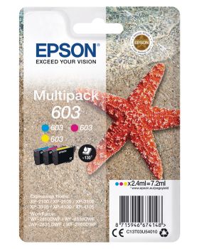 EPSON Multipack Tinte 603 CMY T03U54010 XP-2100 130 Seiten