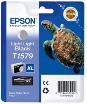 EPSON Tintenpatrone light lig. schw. T157940 Stylus Photo R3000 26ml