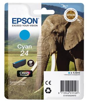 EPSON Tintenpatrone cyan T242240 XP 750/850 360 Seiten