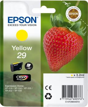 EPSON Tintenpatrone yellow T298440 XP-235/335/435 180 Seiten