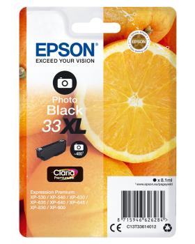 EPSON Tintenpatrone XL photo schwarz T336140 XP-530/630/830 400 Seiten