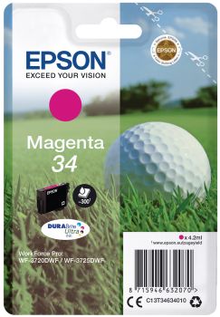 EPSON Tintenpatrone magenta T346340 WF-3720/3725DWF 300 Seiten