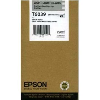 EPSON Tintenpatrone light-lig. black T603900 Stylus Pro 7880/9880 220ml