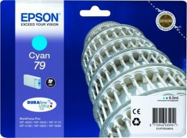 EPSON Tintenpatrone cyan T791240 WF 5110/5620 800 Seiten