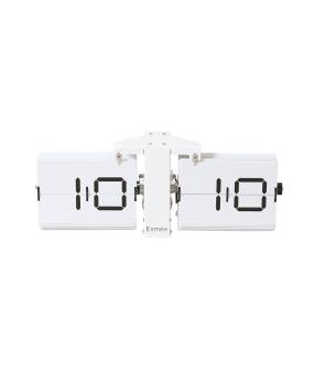 ESMEE Wanduhr Flip Clock MES24000604 weiss