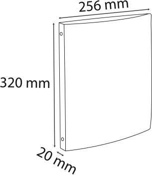 EXACOMPTA Ringbuch A4 51151SE 4-Ring, schwarz, 2cm