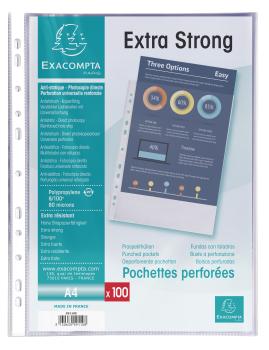 EXACOMPTA Zeigetaschen, genarbt A4 59110E PP, 800my