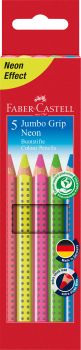 FABER-CASTELL Farbstifte Jumbo Grip 110994 5-farbig ass.