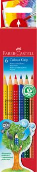 FABER-CASTELL Farbstifte Colour GRIP 112406 6 Farben