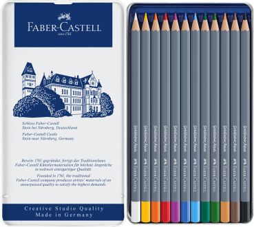 FABER-CASTELL Goldfaber Aquarellstift 114612 12er Metalletui