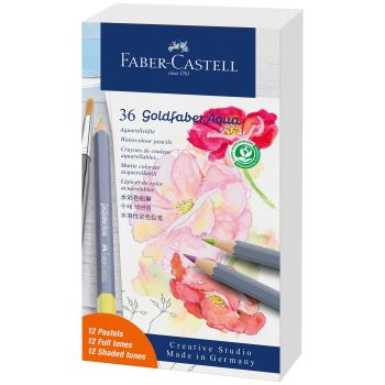 FABER-CASTELL Geschenkset Goldfaber 114639 Aquarell 36 Stück