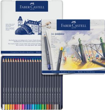 FABER-CASTELL Goldfaber Farbstift 114724 24er Metalletui