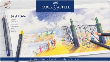 FABER-CASTELL Goldfaber Farbstift 114736 36er Metalletui