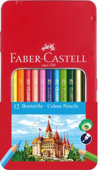 FABER-CASTELL Farbstifte Classic Colour 115801 ass. 12 Stück