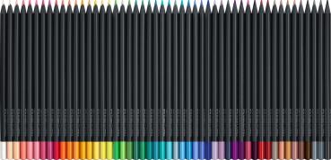 FABER-CASTELL Farbstifte Black Edition 116450 Kartonetui 50er