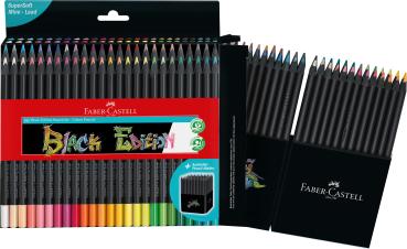 FABER-CASTELL Farbstifte Black Edition 116450 Kartonetui 50er