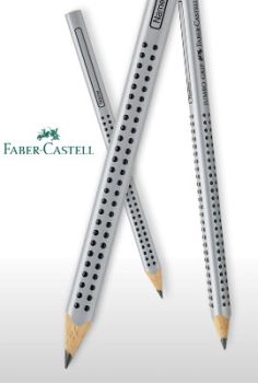 FABER-CASTELL Bleistift GRIP 2001 HB 117200 mit Radierer