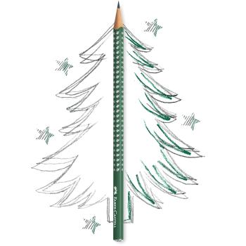 FABER-CASTELL Bleistift Sparkle B 118239 forest green