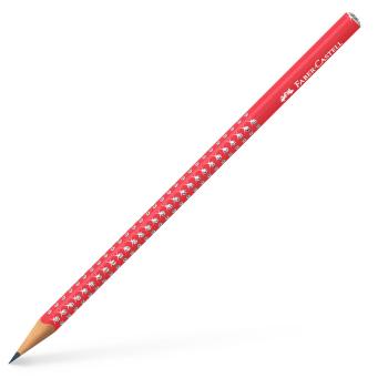 FABER-CASTELL Bleistift Sparkle B 118240 candy cane red