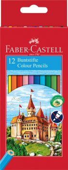 FABER-CASTELL Farbstifte Classic Colour 120112 12 Farben ass.