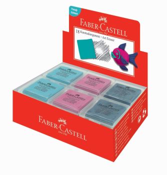 FABER-CASTELL Radierer Art Eraser 127124 3 Farben ass.