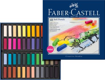 FABER-CASTELL Softpastellkreiden Mini 128248 48er Kartonetui