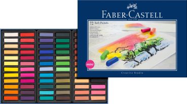 FABER-CASTELL Softpastellkreiden Mini 128272 72er Kartonetui