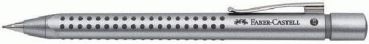 FABER-CASTELL Druckbleistift GRIP 2011 B 131211 silber, mit Radierer 0.7mm