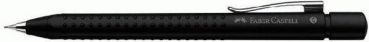 FABER-CASTELL Druckbleistift GRIP 2011 B 131287 schwarz met., Radierer 0.7mm