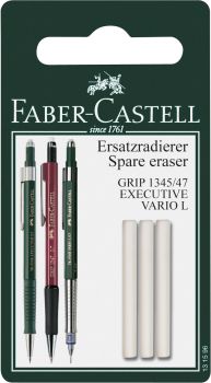 FABER-CASTELL Radierer 131596 Grip 1345/1347 3 Stück