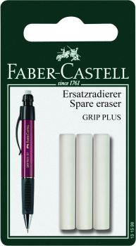 FABER-CASTELL Radierer 131598 Grip Plus 3 Stück