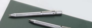 FABER-CASTELL Kugelschreiber GRIP 2011 M 144111 silber 0.7mm