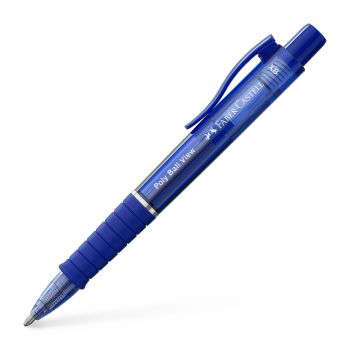 FABER-CASTELL Kugelschreiber Poly Ball View 145751 Admiral blue XB