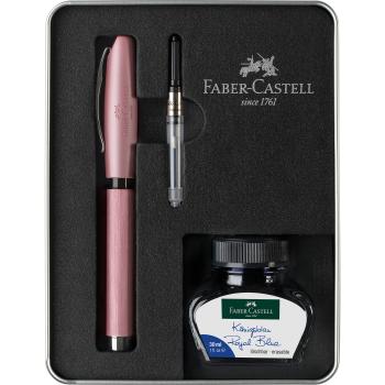 FABER-CASTELL Geschenkset Essentio M 149626 rosé, mit Tintenfass