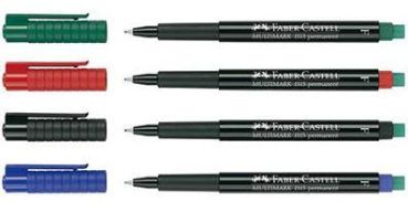 FABER-CASTELL OHP MULTIMARK F 151304 4-farbig ass. permanent