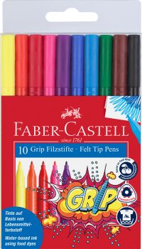 FABER-CASTELL Grip Colours 155310 10 Farben, Etui